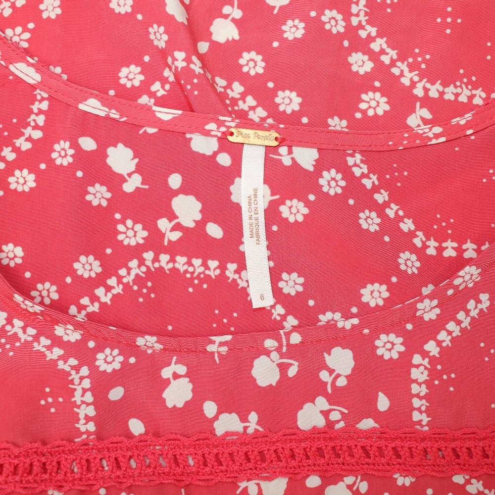 NEW Free People Bell Sleeve Boho Shift Dress Sz 6 - Picture 8 of 8